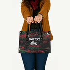 Personalized South Sydney Rabbitohs Leather Bag Graffiti Grunge Abstract Urban Street Style Design