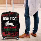Personalized South Sydney Rabbitohs Luggage Cover Graffiti Grunge Abstract Urban Street Style Design