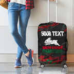 Personalized South Sydney Rabbitohs Luggage Cover Graffiti Grunge Abstract Urban Street Style Design
