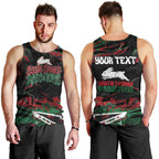 Personalized South Sydney Rabbitohs Men Tank Top Graffiti Grunge Abstract Urban Street Style Design