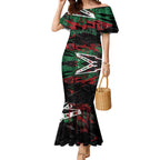 Personalized South Sydney Rabbitohs Mermaid Dress Graffiti Grunge Abstract Urban Street Style Design