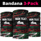 Personalized South Sydney Rabbitohs Neck Gaiter Graffiti Grunge Abstract Urban Street Style Design