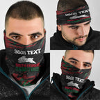 Personalized South Sydney Rabbitohs Neck Gaiter Graffiti Grunge Abstract Urban Street Style Design