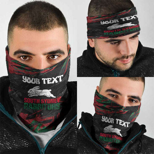 Personalized South Sydney Rabbitohs Neck Gaiter Graffiti Grunge Abstract Urban Street Style Design