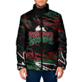 Personalized South Sydney Rabbitohs Padded Jacket Graffiti Grunge Abstract Urban Street Style Design