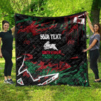 Personalized South Sydney Rabbitohs Quilt Graffiti Grunge Abstract Urban Street Style Design