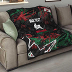 Personalized South Sydney Rabbitohs Quilt Graffiti Grunge Abstract Urban Street Style Design