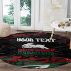 Personalized South Sydney Rabbitohs Round Carpet Graffiti Grunge Abstract Urban Street Style Design