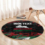 Personalized South Sydney Rabbitohs Round Carpet Graffiti Grunge Abstract Urban Street Style Design