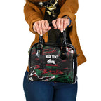 Personalized South Sydney Rabbitohs Shoulder Handbag Graffiti Grunge Abstract Urban Street Style Design