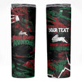 Personalized South Sydney Rabbitohs Skinny Tumbler Graffiti Grunge Abstract Urban Street Style Design