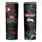Personalized South Sydney Rabbitohs Skinny Tumbler Graffiti Grunge Abstract Urban Street Style Design