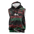 Personalized South Sydney Rabbitohs Sleeveless Hoodie Graffiti Grunge Abstract Urban Street Style Design