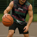 Personalized South Sydney Rabbitohs Sleeveless Hoodie Graffiti Grunge Abstract Urban Street Style Design