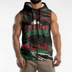 Personalized South Sydney Rabbitohs Sleeveless Zip Hoodie Graffiti Grunge Abstract Urban Street Style Design