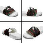 Personalized South Sydney Rabbitohs Slide Sandals Graffiti Grunge Abstract Urban Street Style Design