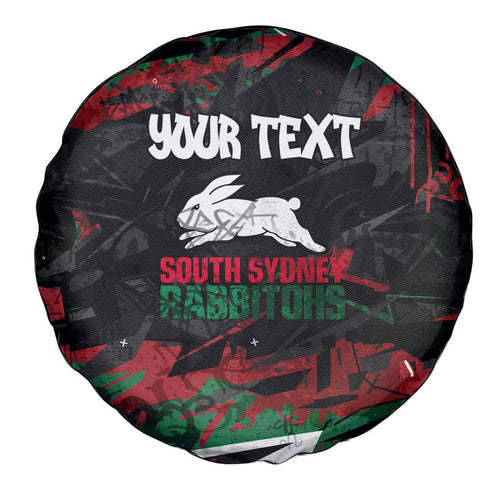 Personalized South Sydney Rabbitohs Spare Tire Cover Graffiti Grunge Abstract Urban Street Style Design