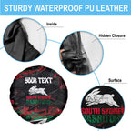 Personalized South Sydney Rabbitohs Spare Tire Cover Graffiti Grunge Abstract Urban Street Style Design