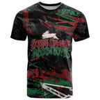 Personalized South Sydney Rabbitohs T Shirt Graffiti Grunge Abstract Urban Street Style Design