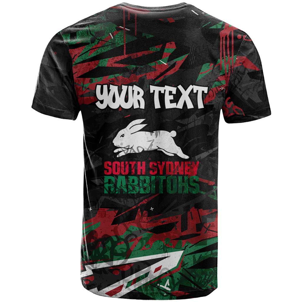 Personalized South Sydney Rabbitohs T Shirt Graffiti Grunge Abstract Urban Street Style Design