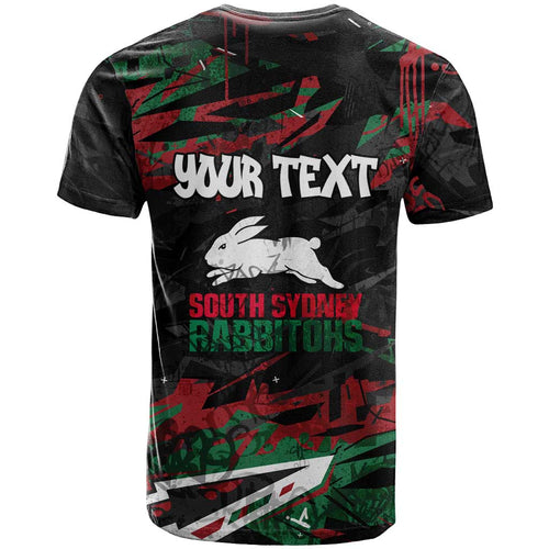 Personalized South Sydney Rabbitohs T Shirt Graffiti Grunge Abstract Urban Street Style Design