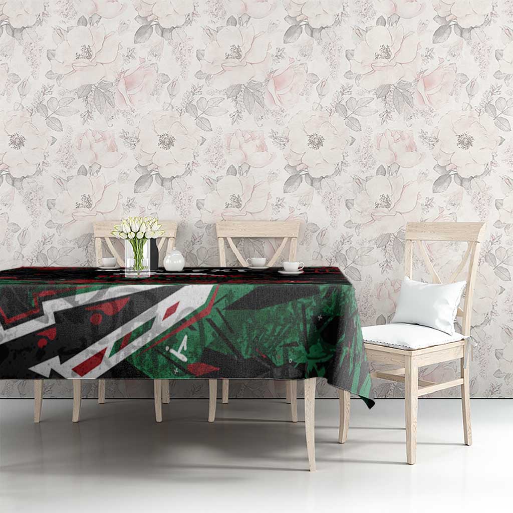 Personalized South Sydney Rabbitohs Tablecloth Graffiti Grunge Abstract Urban Street Style Design