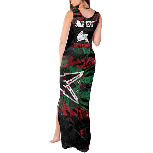 Personalized South Sydney Rabbitohs Tank Maxi Dress Graffiti Grunge Abstract Urban Street Style Design
