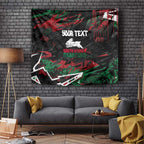 Personalized South Sydney Rabbitohs Tapestry Graffiti Grunge Abstract Urban Street Style Design