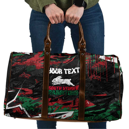 Personalized South Sydney Rabbitohs Travel Bag Graffiti Grunge Abstract Urban Street Style Design