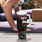 Personalized South Sydney Rabbitohs Tumbler With Handle Graffiti Grunge Abstract Urban Street Style Design