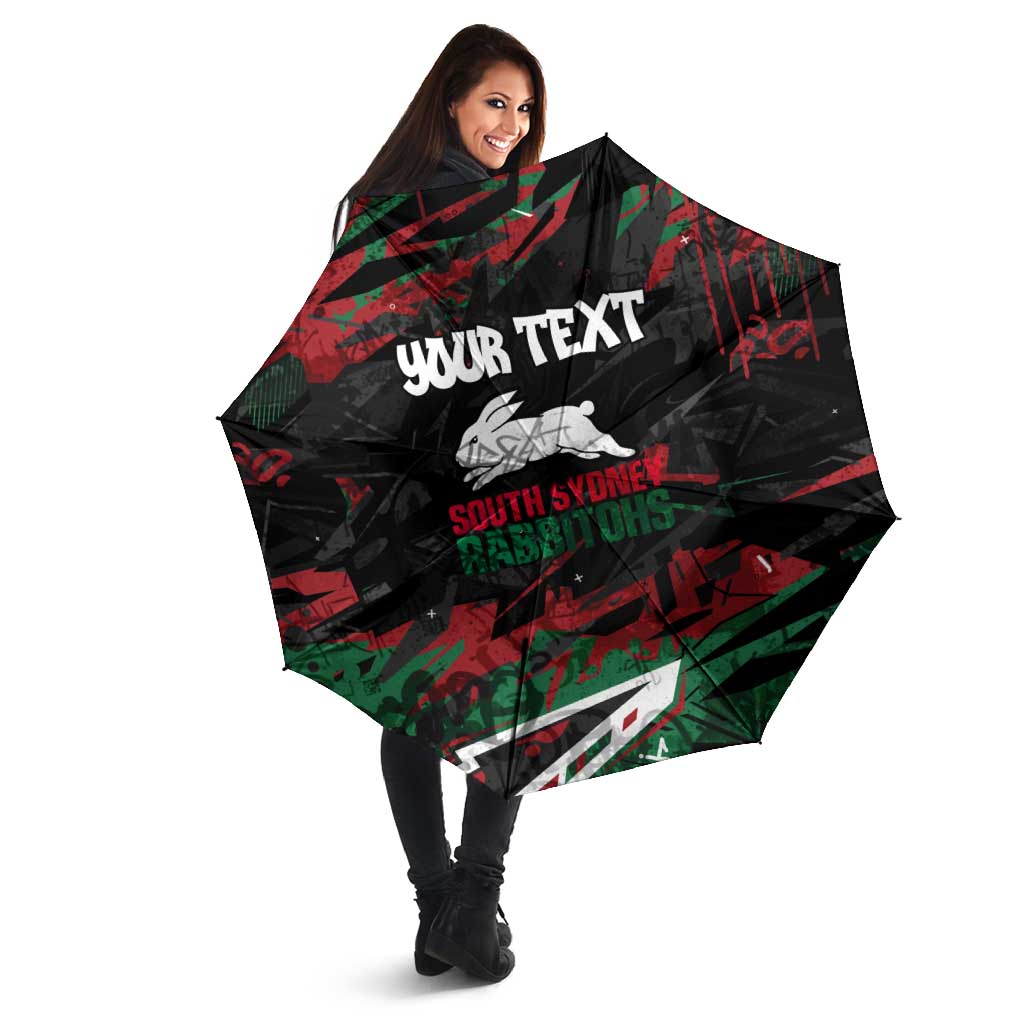 Personalized South Sydney Rabbitohs Umbrella Graffiti Grunge Abstract Urban Street Style Design