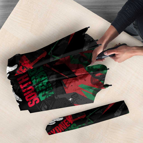 Personalized South Sydney Rabbitohs Umbrella Graffiti Grunge Abstract Urban Street Style Design