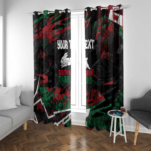 Personalized South Sydney Rabbitohs Window Curtain Graffiti Grunge Abstract Urban Street Style Design
