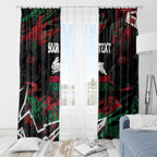 Personalized South Sydney Rabbitohs Window Curtain Graffiti Grunge Abstract Urban Street Style Design