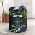 Personalized Canberra Raiders Laundry Basket Graffiti Grunge Abstract Urban Street Style Design