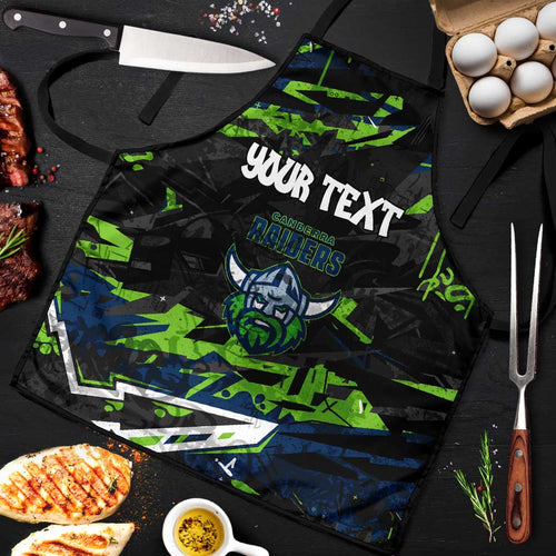 Personalized Canberra Raiders Apron Graffiti Grunge Abstract Urban Street Style Design