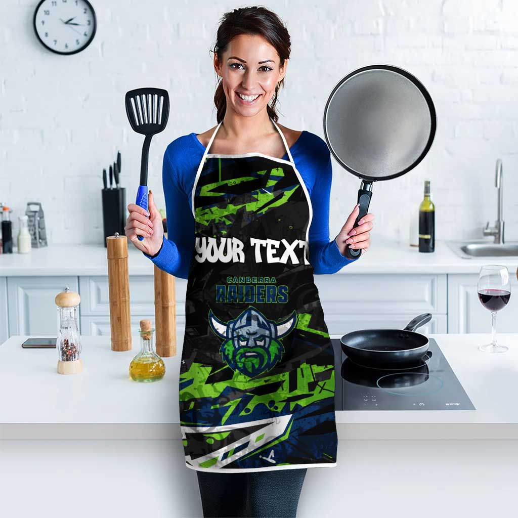Personalized Canberra Raiders Apron Graffiti Grunge Abstract Urban Street Style Design