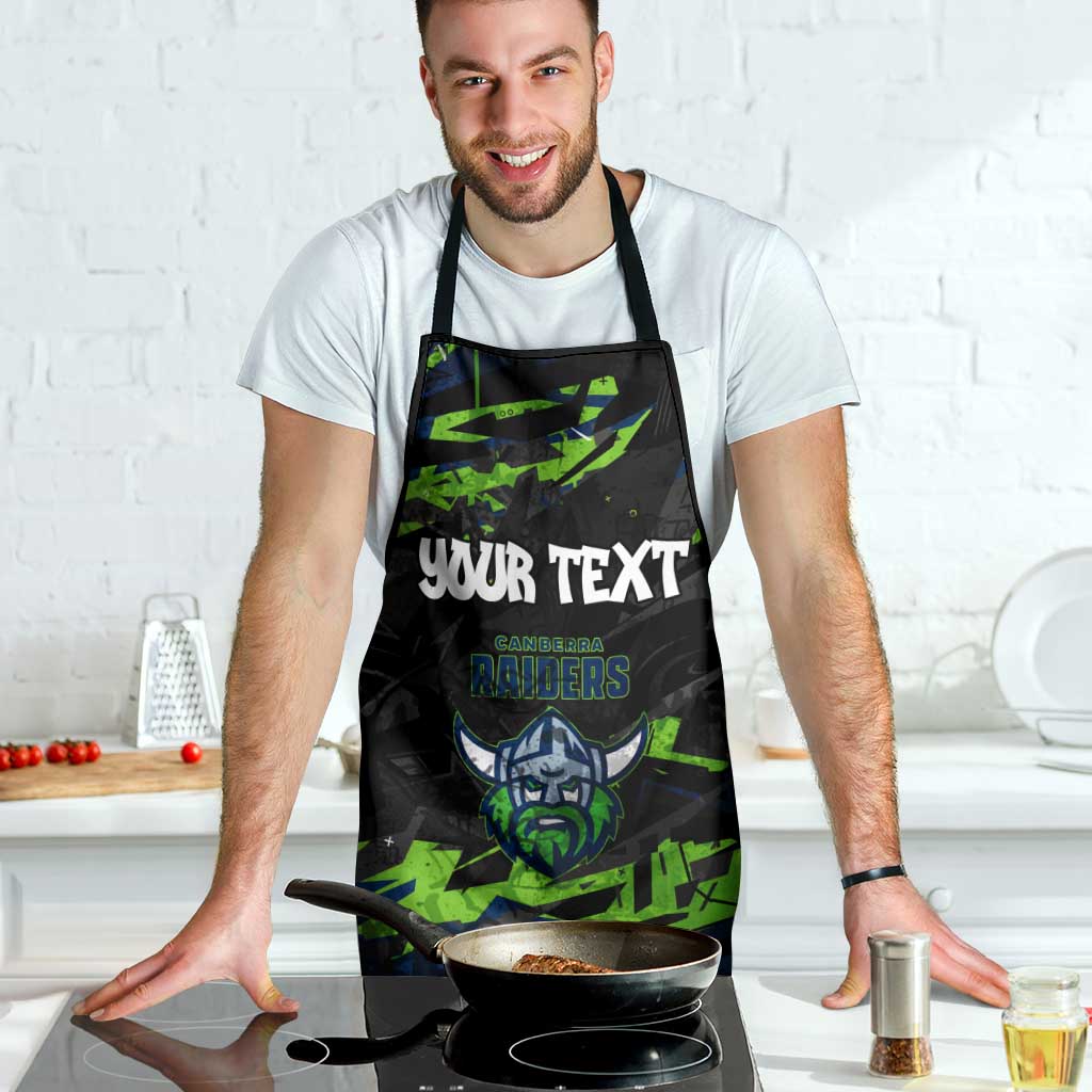Personalized Canberra Raiders Apron Graffiti Grunge Abstract Urban Street Style Design