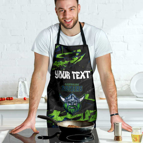 Personalized Canberra Raiders Apron Graffiti Grunge Abstract Urban Street Style Design