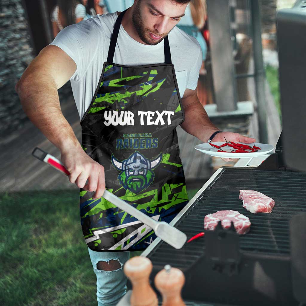 Personalized Canberra Raiders Apron Graffiti Grunge Abstract Urban Street Style Design