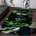 Personalized Canberra Raiders Area Rug Graffiti Grunge Abstract Urban Street Style Design