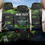 Personalized Canberra Raiders Back Car Seat Cover Graffiti Grunge Abstract Urban Street Style Design