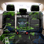 Personalized Canberra Raiders Back Car Seat Cover Graffiti Grunge Abstract Urban Street Style Design