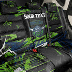 Personalized Canberra Raiders Back Car Seat Cover Graffiti Grunge Abstract Urban Street Style Design