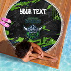 Personalized Canberra Raiders Beach Blanket Graffiti Grunge Abstract Urban Street Style Design