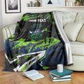 Personalized Canberra Raiders Blanket Graffiti Grunge Abstract Urban Street Style Design