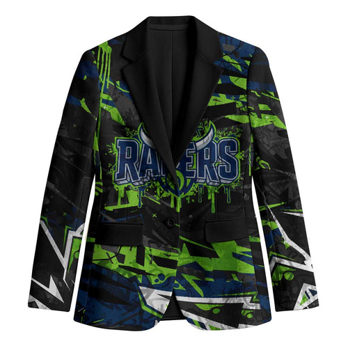 Personalized Canberra Raiders Blazer Graffiti Grunge Abstract Urban Street Style Design