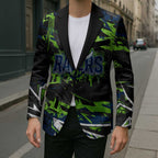 Personalized Canberra Raiders Blazer Graffiti Grunge Abstract Urban Street Style Design