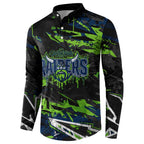 Personalized Canberra Raiders Button Sweatshirt Graffiti Grunge Abstract Urban Street Style Design