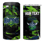 Personalized Canberra Raiders 4 in 1 Can Cooler Tumbler Graffiti Grunge Abstract Urban Street Style Design